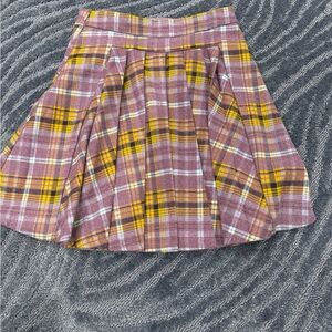 Lilou cute girls plaid pleated skirt